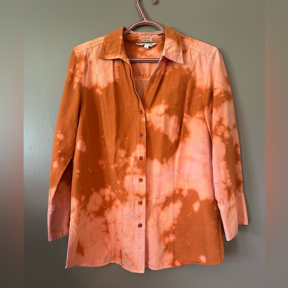 Orange Button Down Shirt